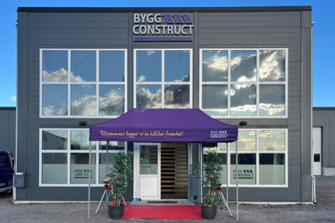 Entré ByggConstruct Väst i Sala.