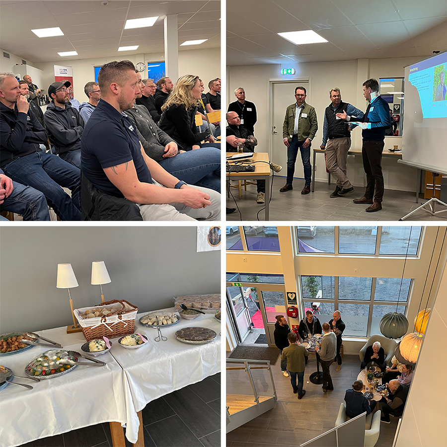 Bildkollage: Öppet hus med ByggConstruct under Sala företagsvecka 2026.